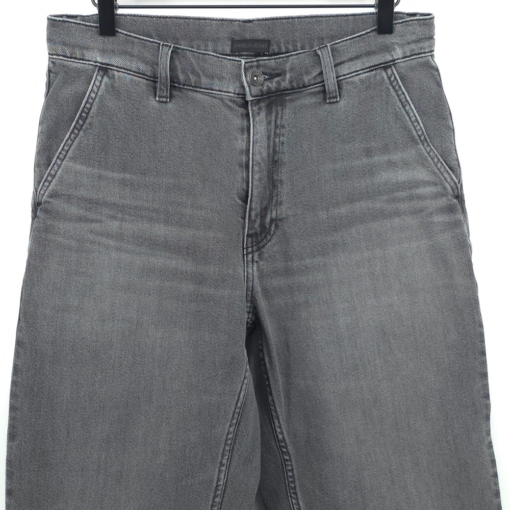 Uniqlo Relaxed Tapered Men Jeans S Gray Minimalist Denim 321-463970 - Picture 2 of 10